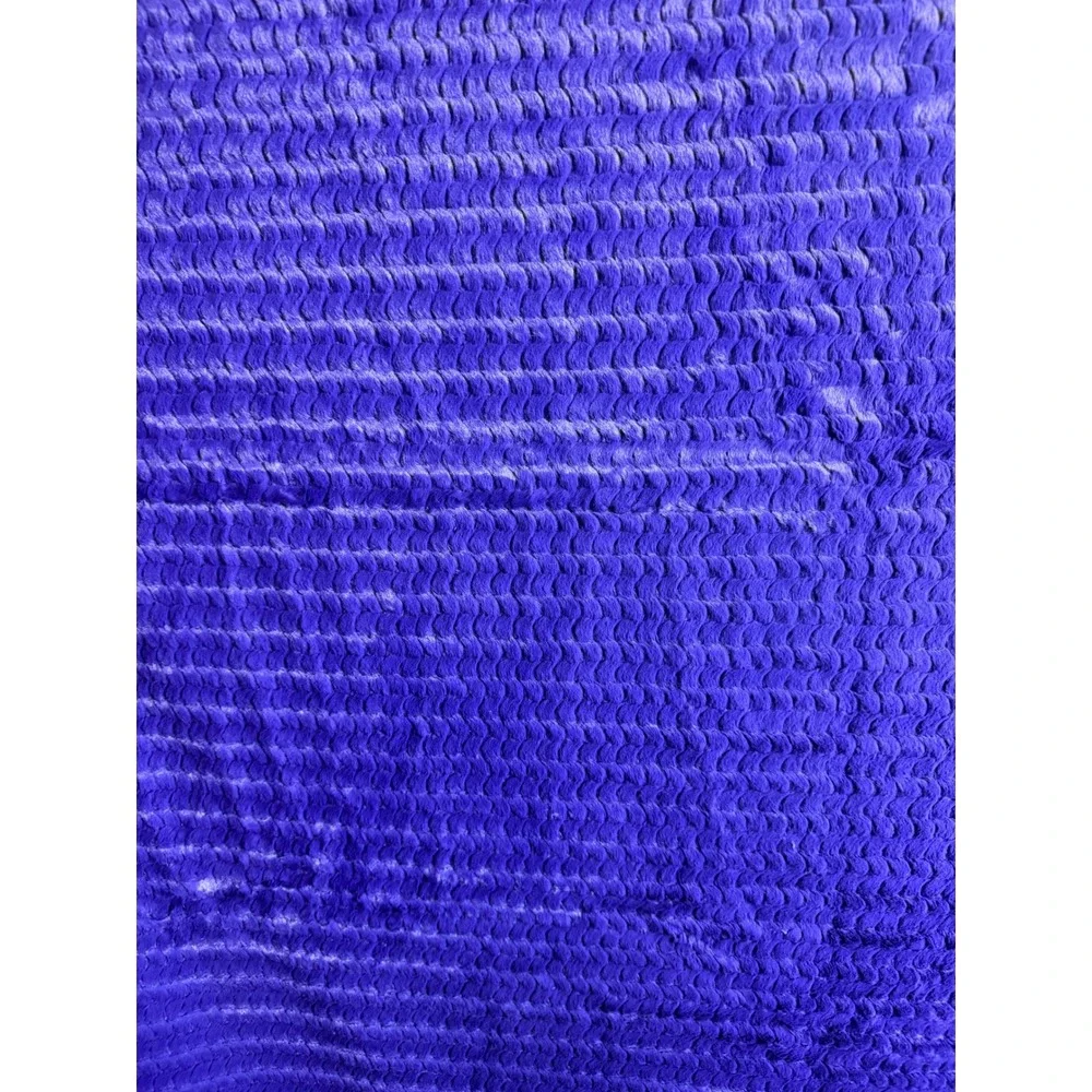 Sew Sweet Minky Designs 60x70 Throw Blanket Purple Ribbed Cozy USA Plush NEW